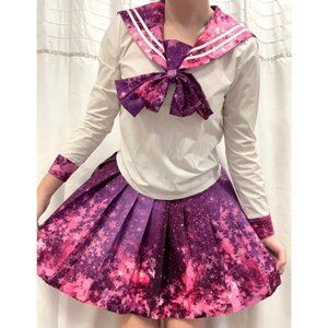 Stars Rainbow Kawaii Galaxy Seifuku Costume Cosplay School Uniform
